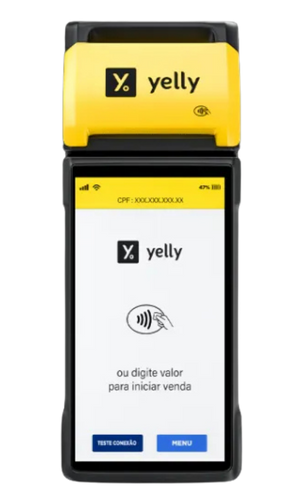 Maquininha Yelly Pro em destaque
